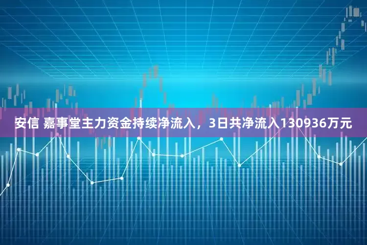 安信 嘉事堂主力资金持续净流入，3日共净流入130936万元